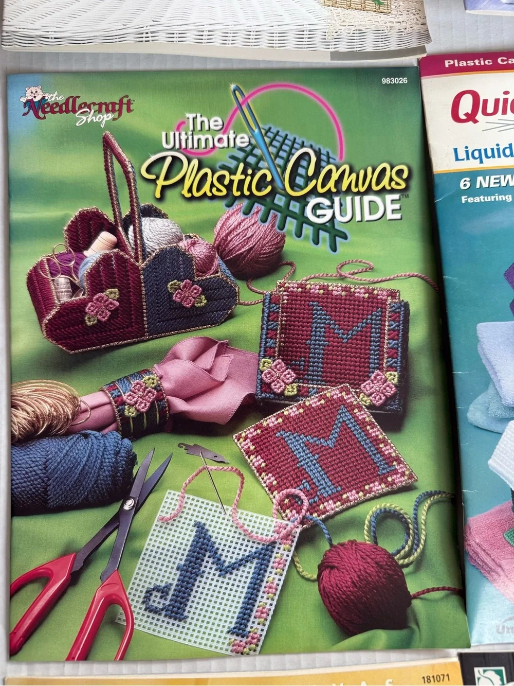 PLASTIC CANVAS Needlecraft& Others Canisters, Liquid Soap, COUNTRY CORE DESIGNS